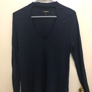 Long sleeve “choker” shirt